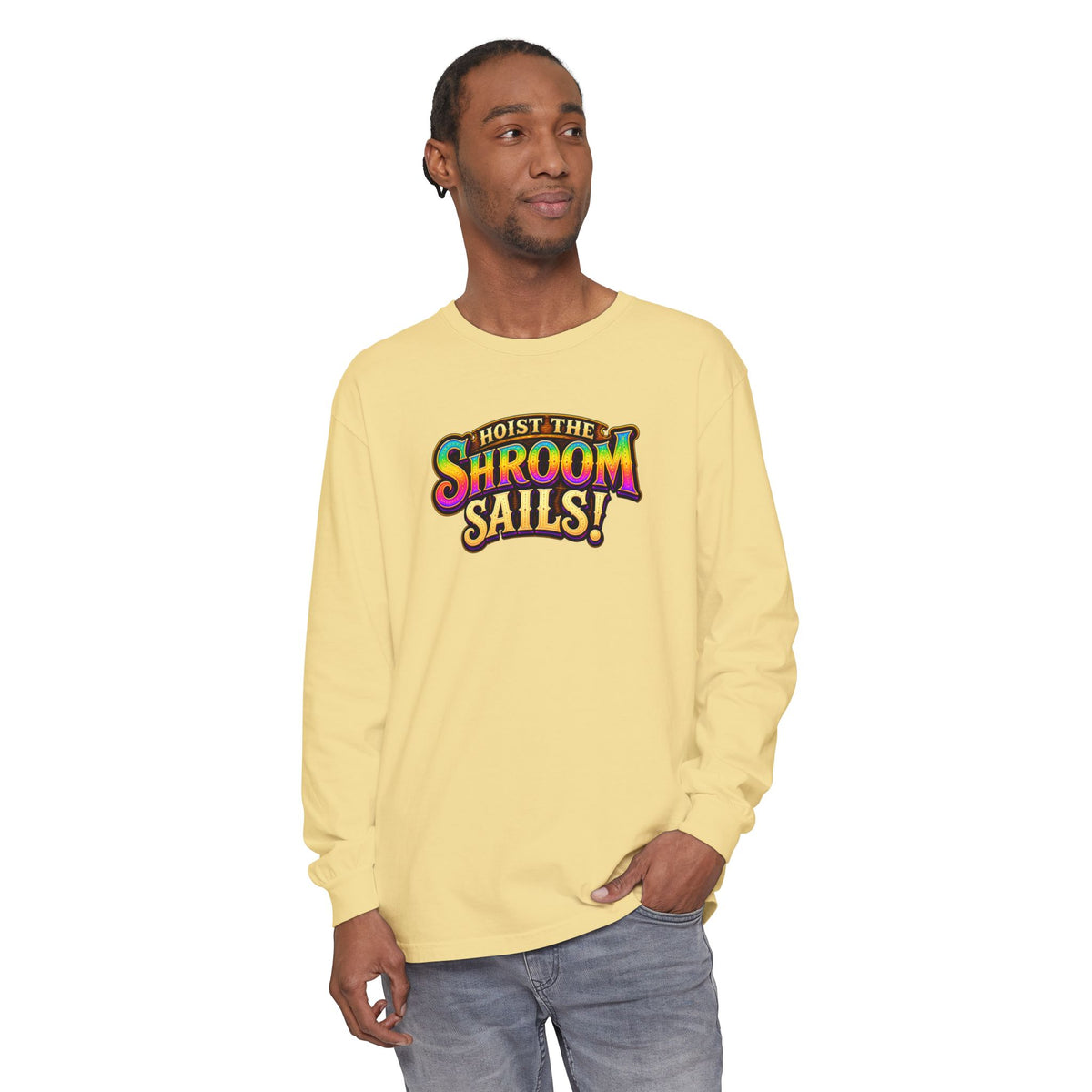 Hoist the Shroom Sails! Long Sleeve T‑Shirt