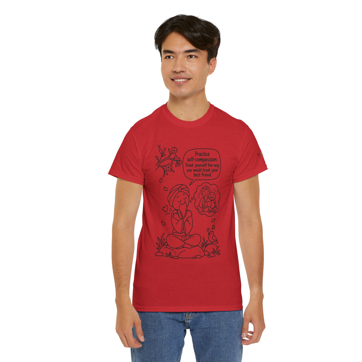 "Practice Self-Compassion" Master Lee's Wisdom Meditation T-Shirt