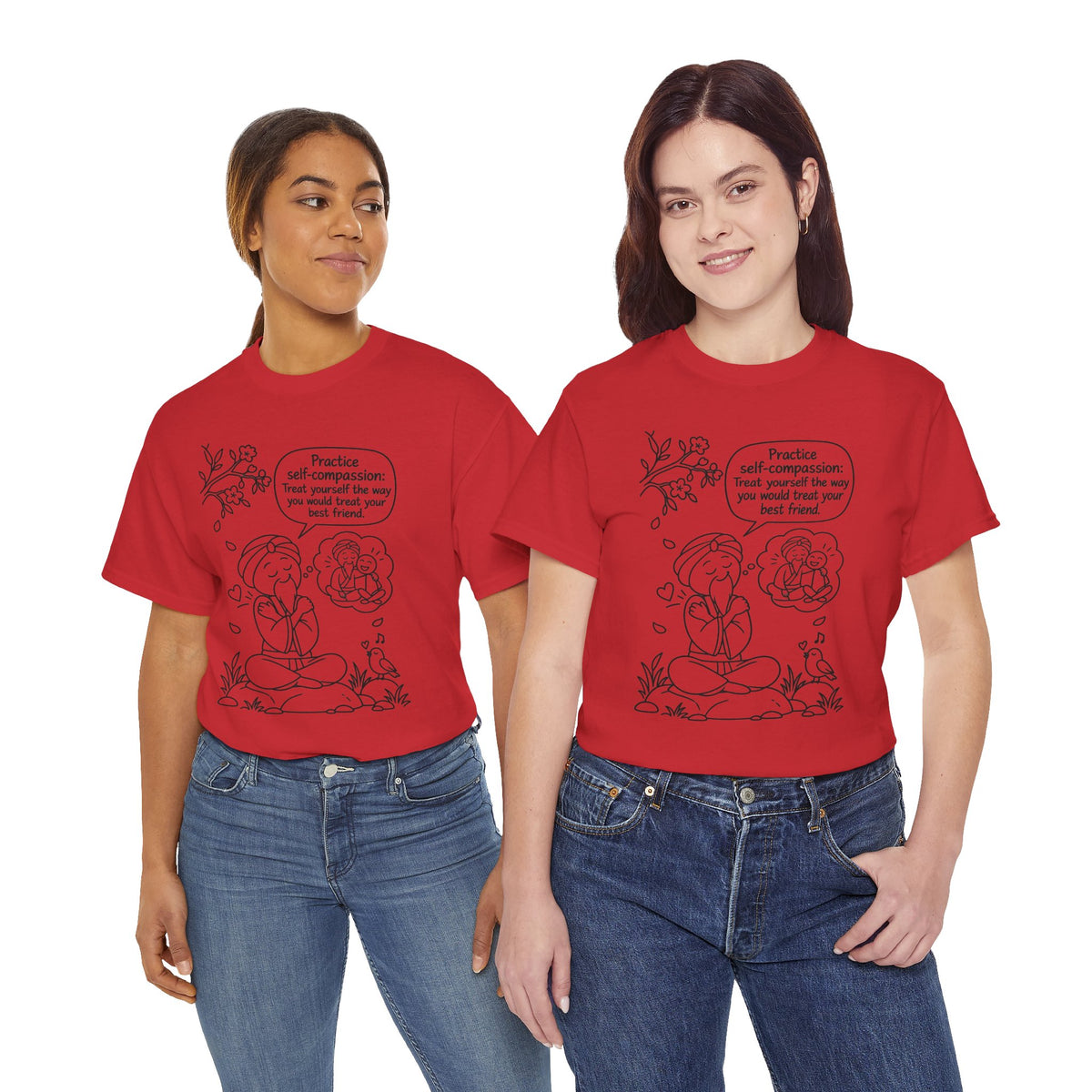 "Practice Self-Compassion" Master Lee's Wisdom Meditation T-Shirt