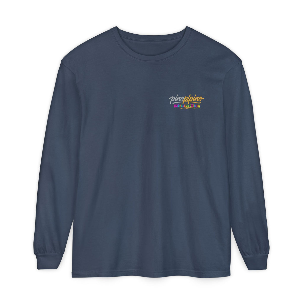 Psychedelic Mushroom Long Sleeve T‑Shirt — "Shrooming Where the Grass Is Greener"