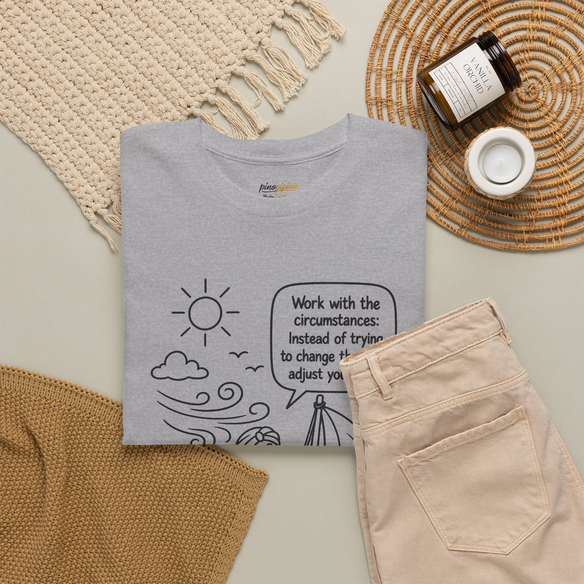 "Work with the circumstances" - Master Lee's Wisdom Tee