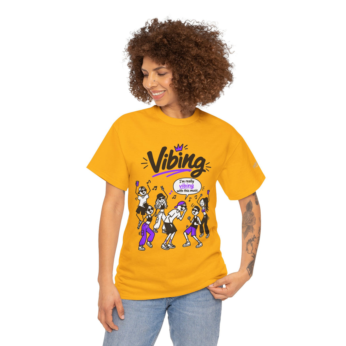 Vibing Dance Party Tee — "I'm Really Vibing" Graphic T-Shirt