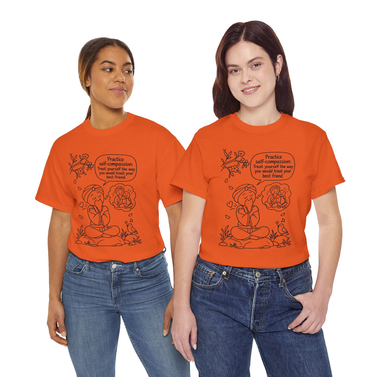 "Practice Self-Compassion" Master Lee's Wisdom Meditation T-Shirt
