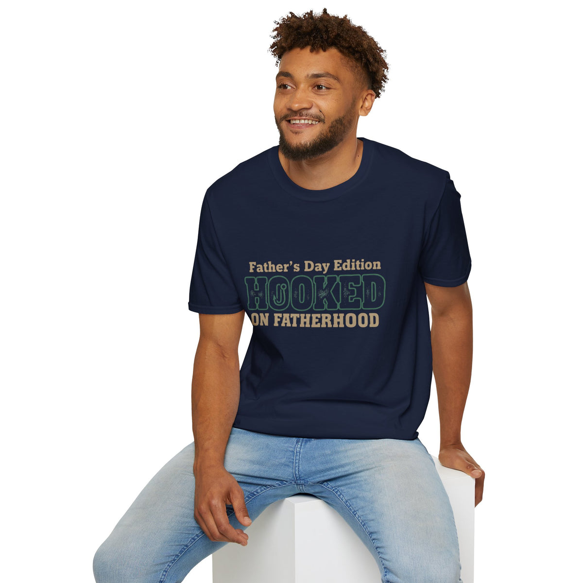 Hooked on Fatherhood T-Shirt — Father's Day Edition Dad Tee