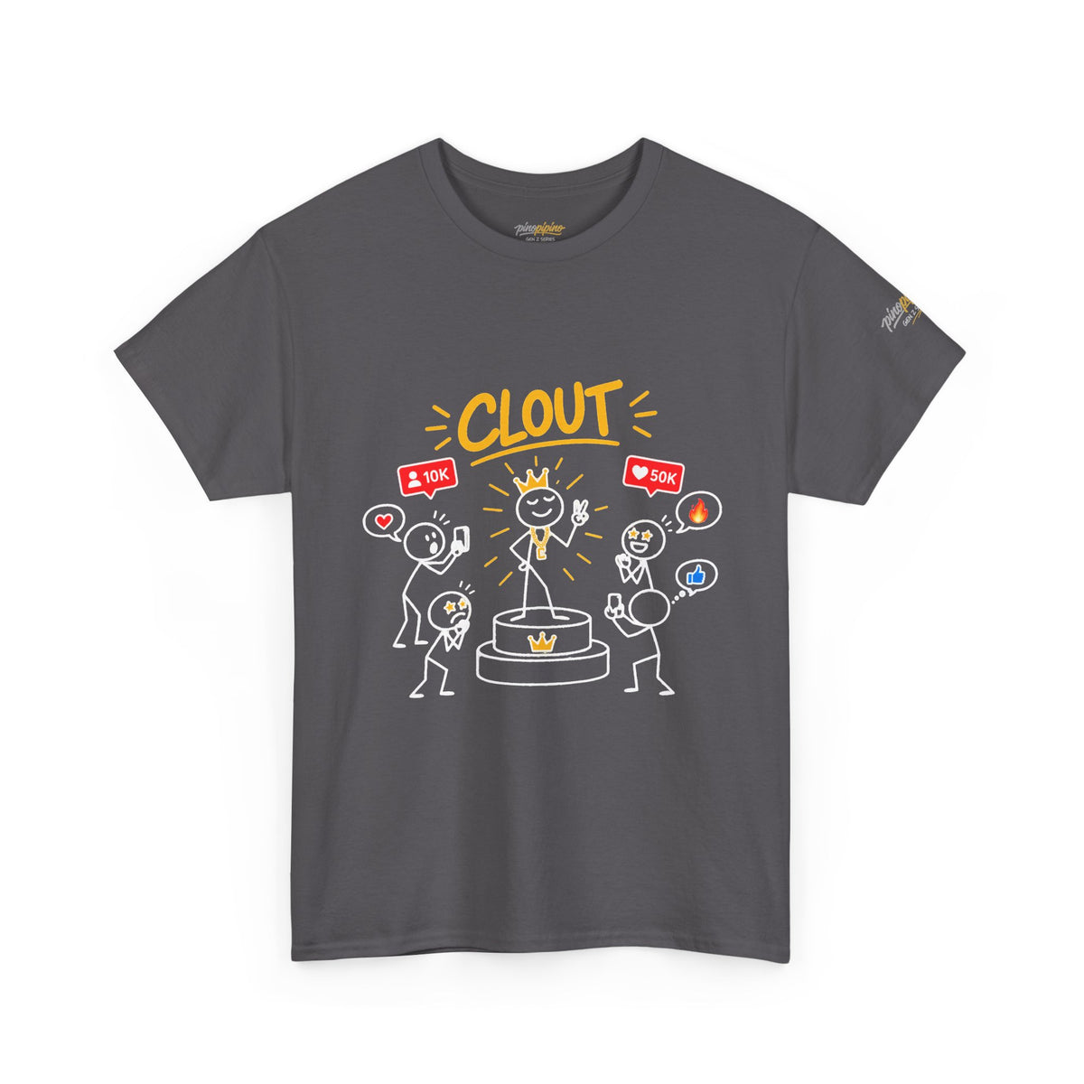 "Clout" Graphic Tee — Social Media Inspired "Clout" Shirt