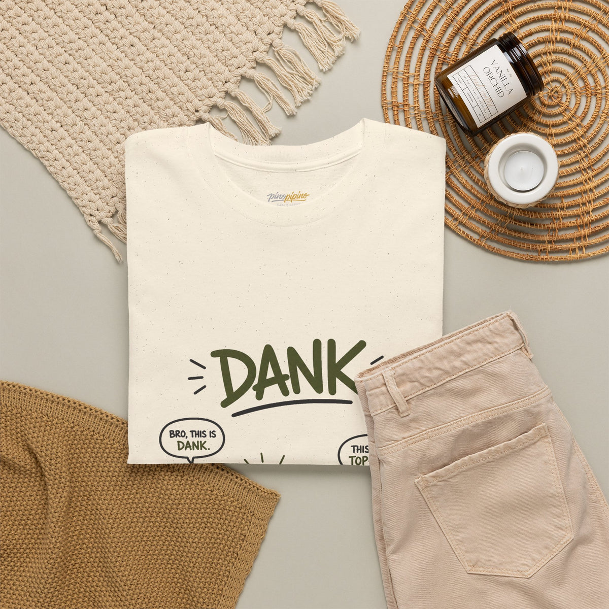 "DANK" Gen Z Slang Funny Stick Figure Comic Tee