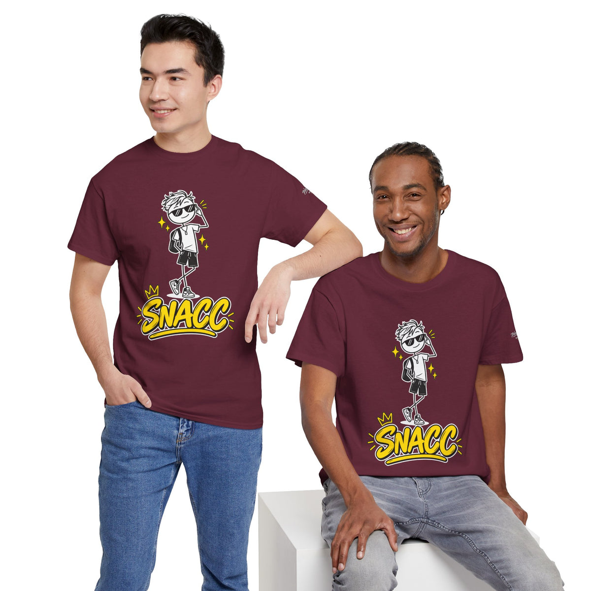 “SNACC” Man Graphic Streetwear Tee