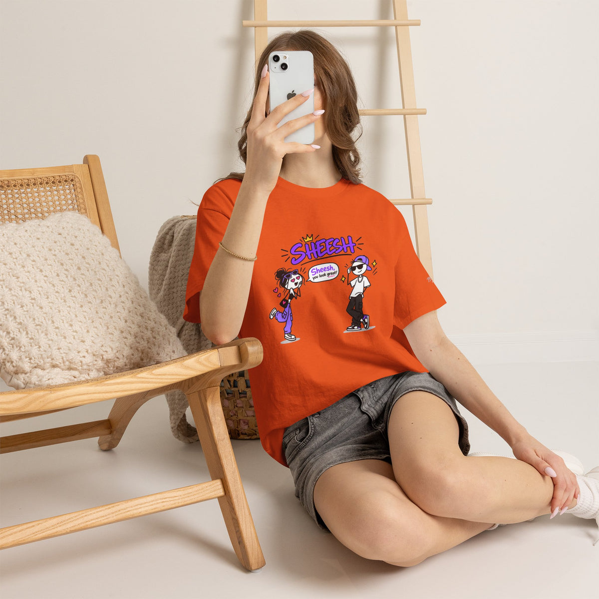 "Sheesh" Cartoon Tee — Funny Retro Graphic T-Shirt