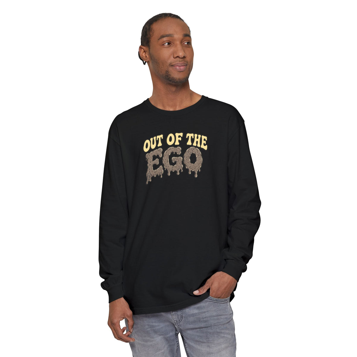 "Out of the Ego" Long Sleeve T-Shirt — Psychedelic DMT Blast Graphic