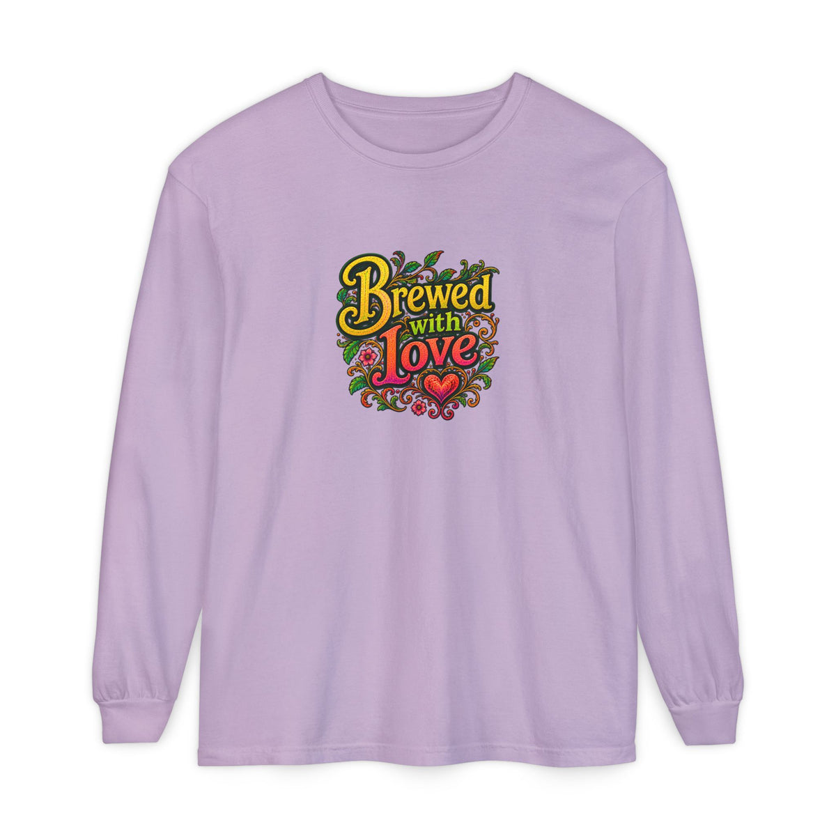 "Brewed with Love, Sipped with Awe" Long Sleeve Tee
