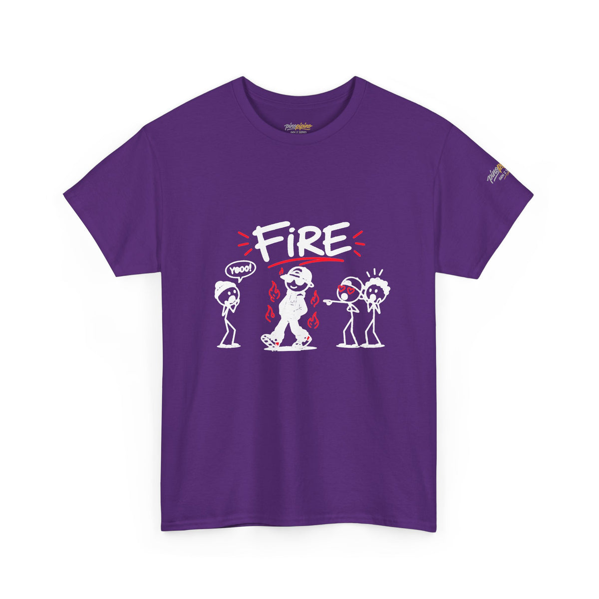 "Fire" Gen Z Cartoon Tee