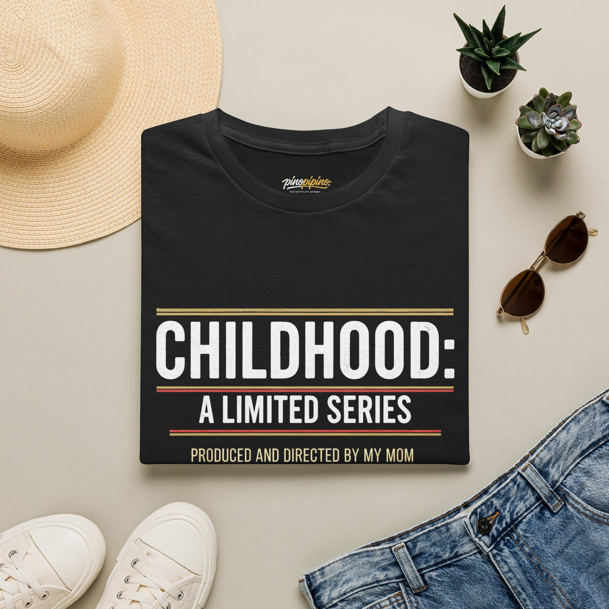 "Childhood: A Limited Series - Produced and Directed by My Mom" Vintage Retro Tee