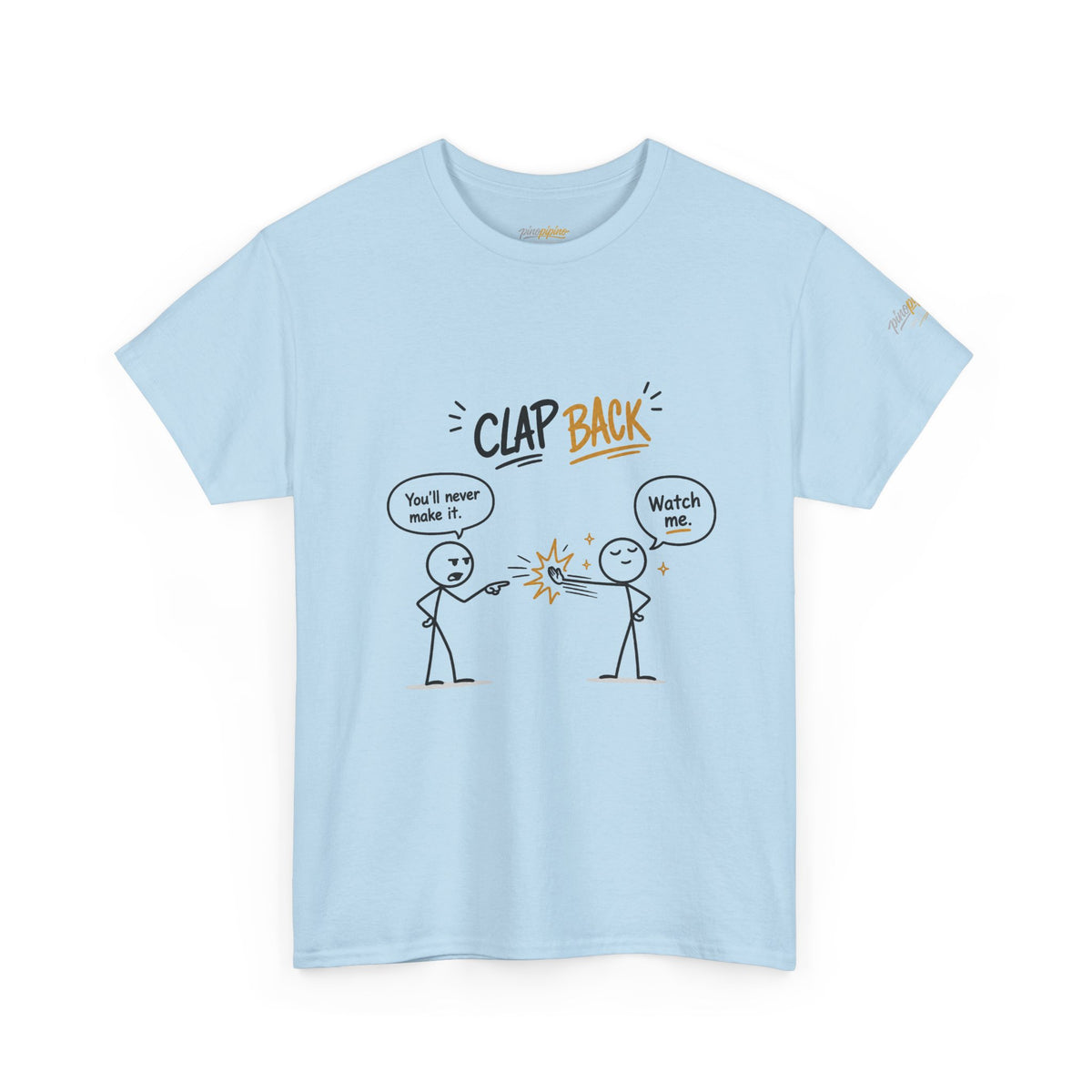 "Clap Back" Tee — Funny Stick Figure 'Clap Back' Graphic T-Shirt