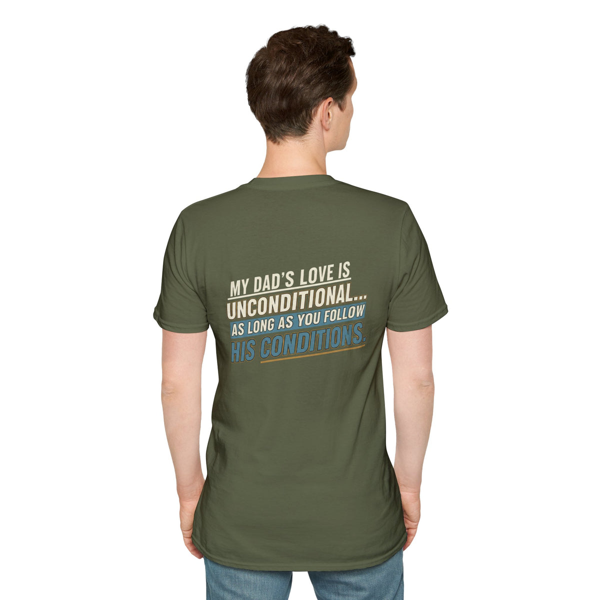 "My Dad’s Love Is Unconditional" Retro Graphic Father’s Day Tee