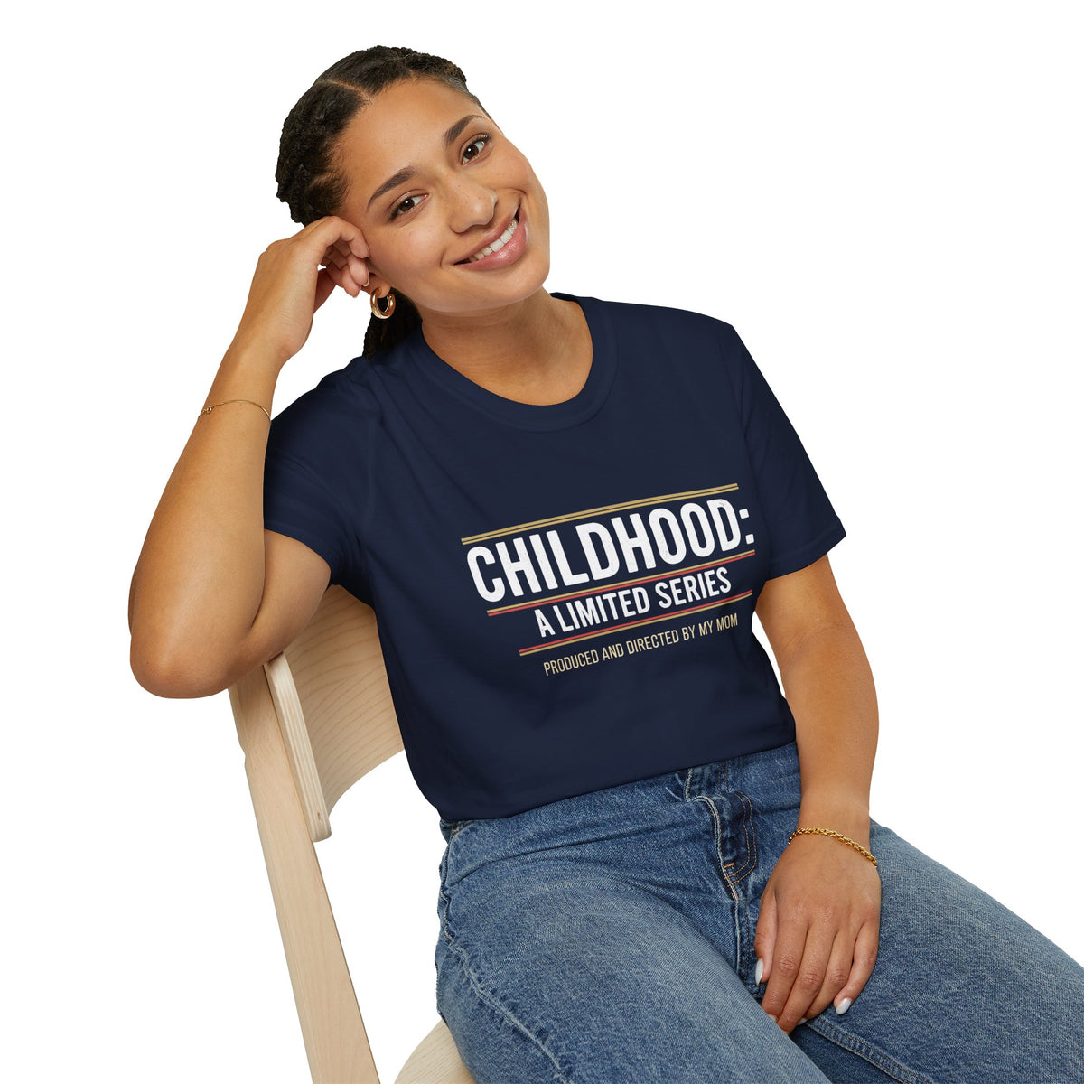 "Childhood: A Limited Series - Produced and Directed by My Mom" Vintage Retro Tee