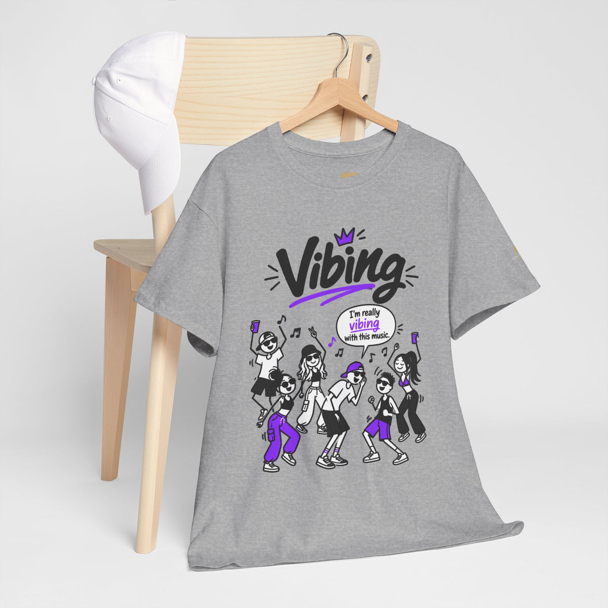 Vibing Dance Party Tee — "I'm Really Vibing" Graphic T-Shirt