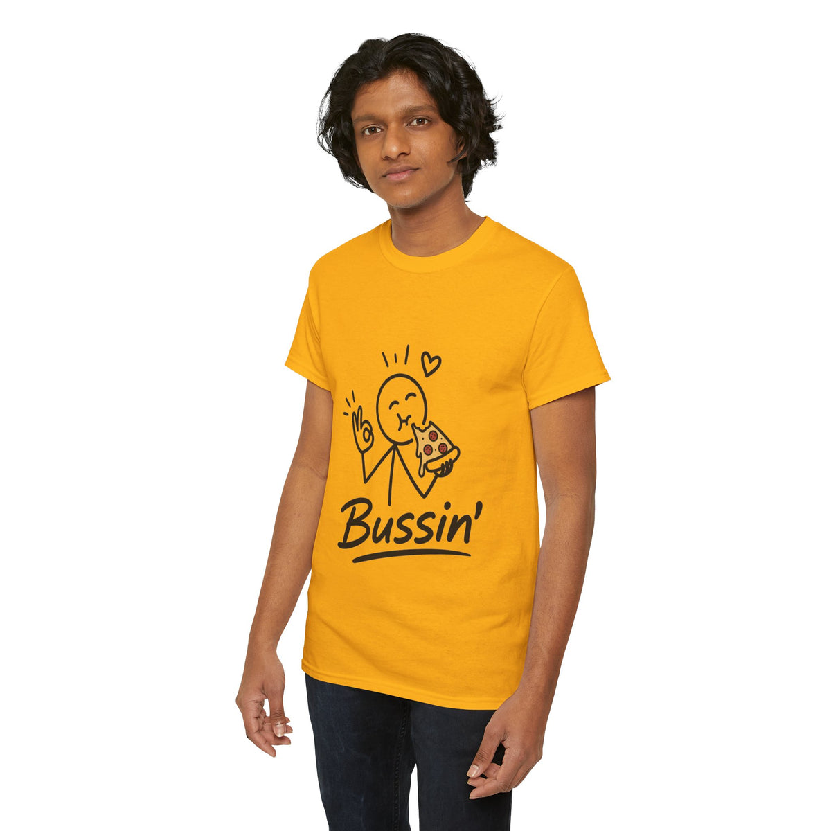 Pizza"'Bussin'" Tee — Funny Pizza Lover T‑Shirt