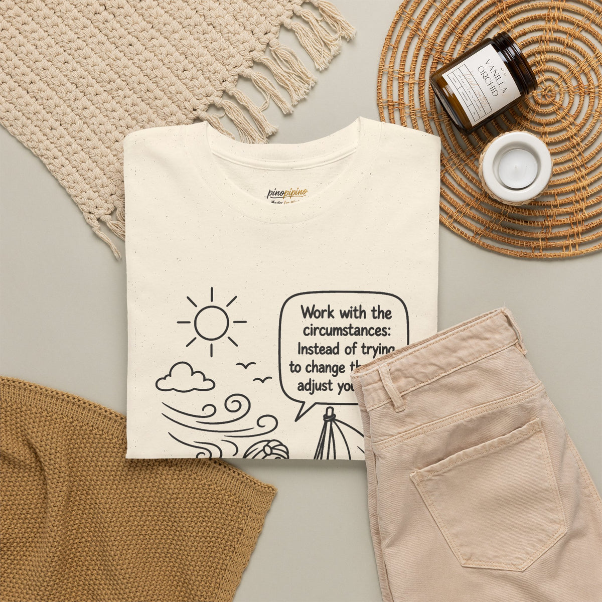 "Work with the circumstances" - Master Lee's Wisdom Tee