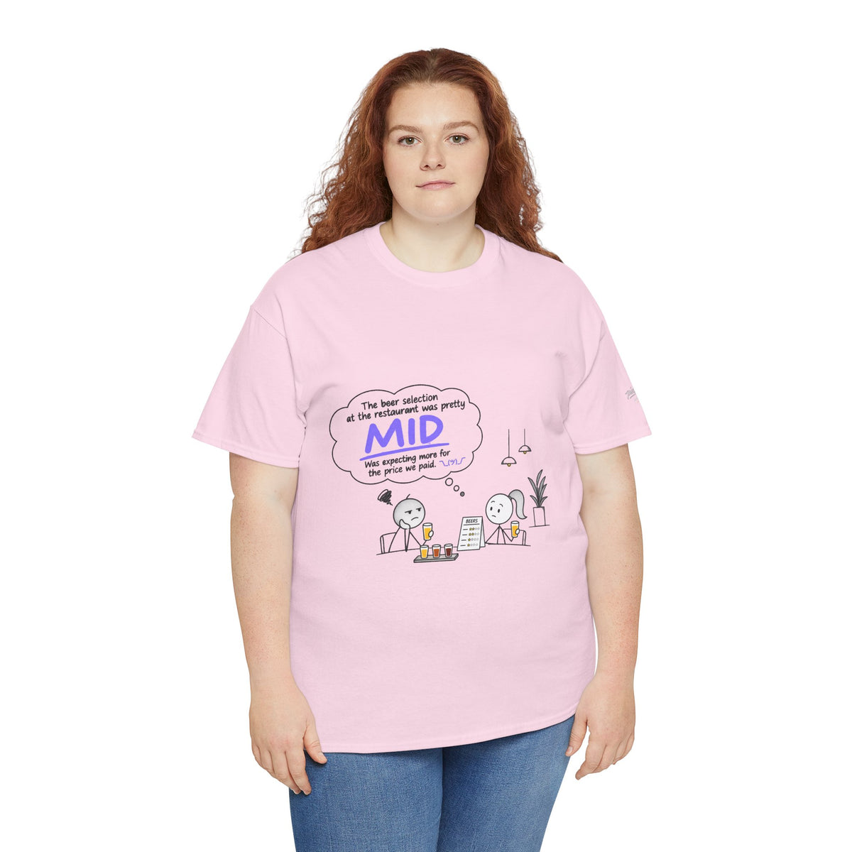 "Mid" GenZ Slang Humor T‑Shirt