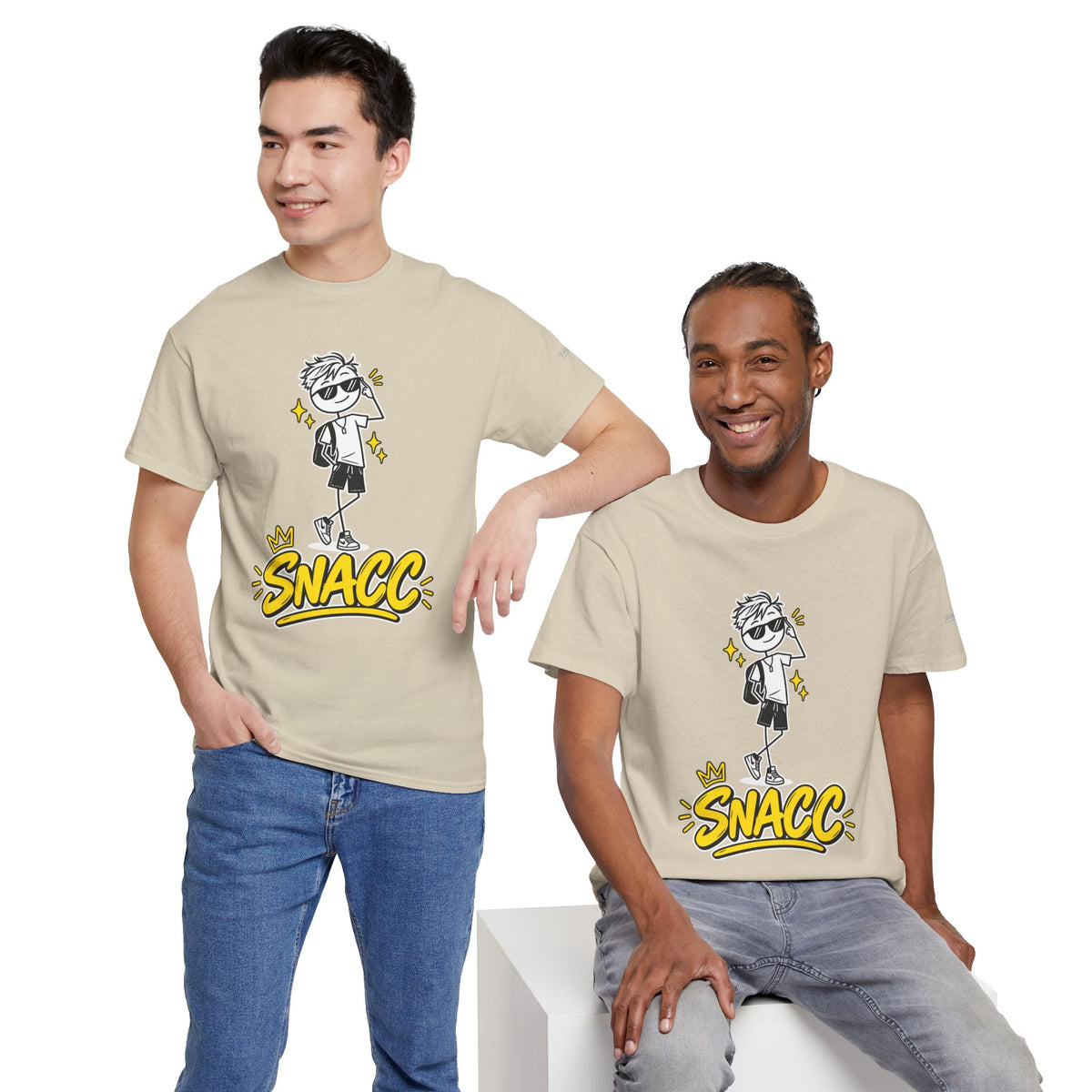 “SNACC” Man Graphic Streetwear Tee
