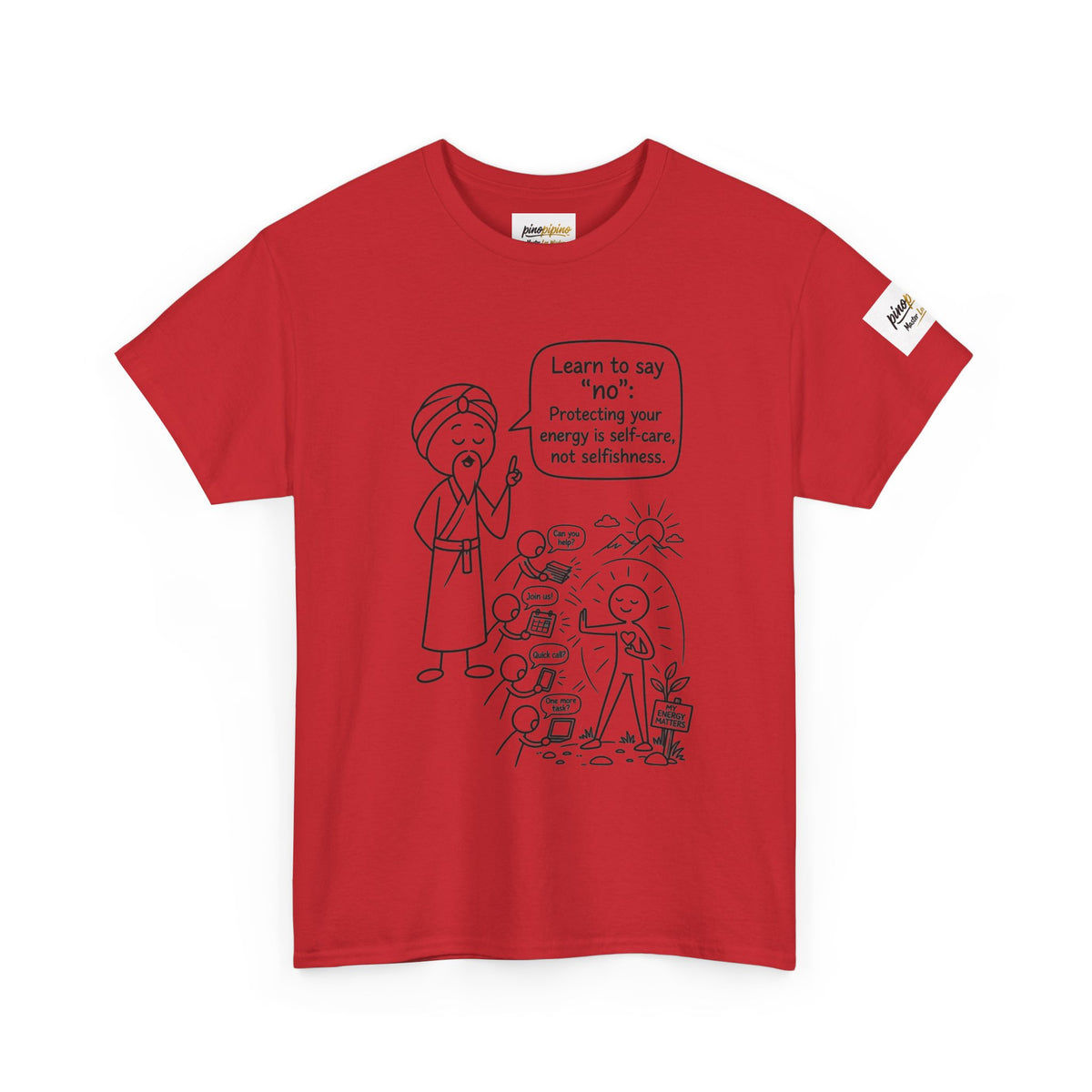Spiritual Self-Care Tee — "Learn to Say No" Mindfulness T-Shirt