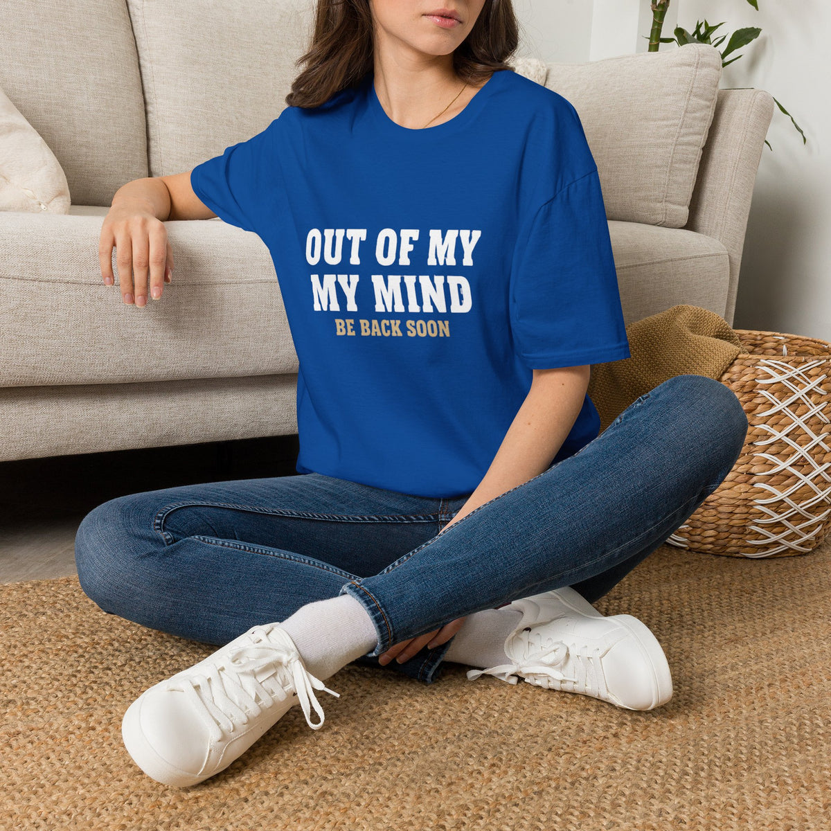 "Out of My Mind, Be Back Soon" Funny Graphic Tee
