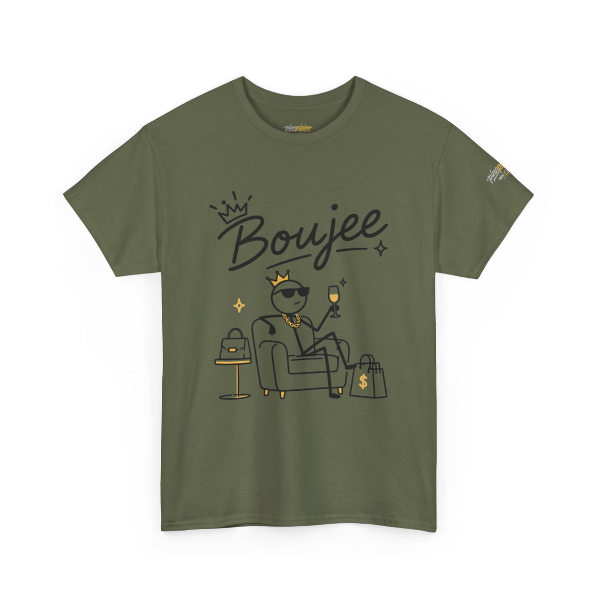 "Boujee" Tee — Graphic Luxury Lifestyle T‑Shirt