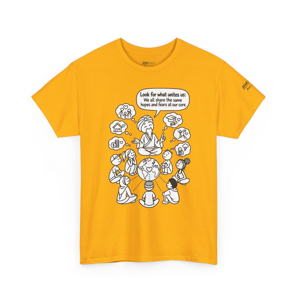 "Look for what unites us" Community Peace Crewneck Tee