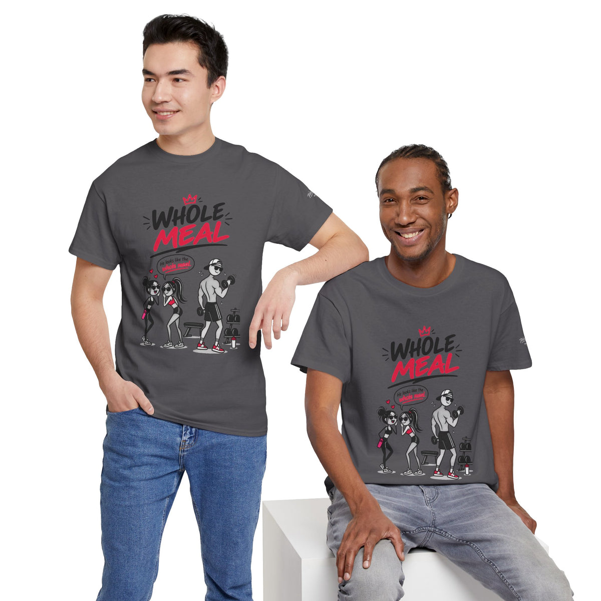 Fitness Tee — "Whole Meal" Gym Motivation Shirt