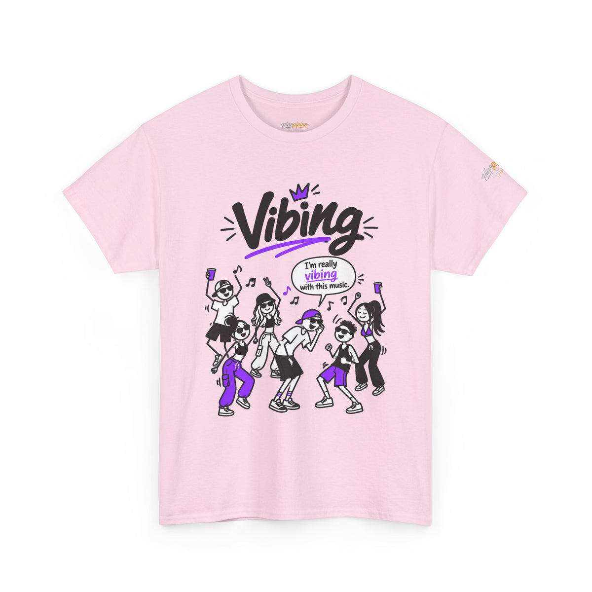 Vibing Dance Party Tee — "I'm Really Vibing" Graphic T-Shirt