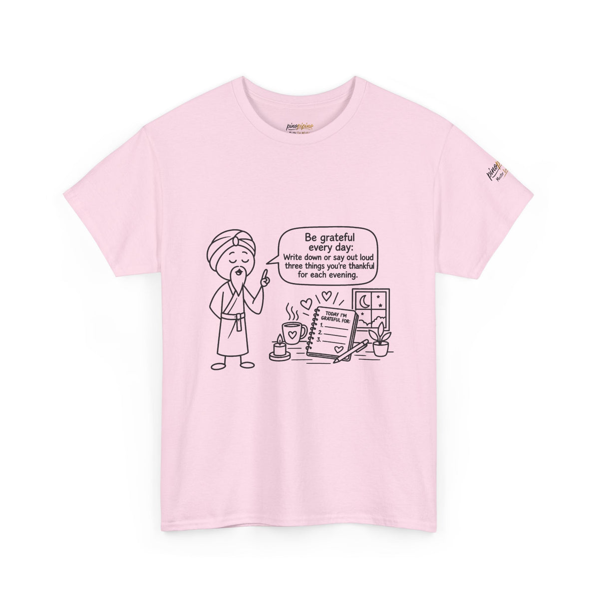 Gratitude Master Lee's Wisdom Tee — "Be grateful every day" Graphic T-Shirt