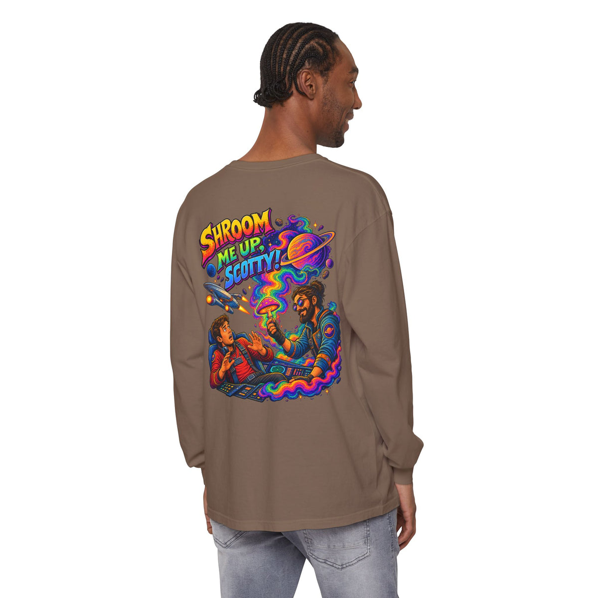 Shroom Me Up Scotty! Long Sleeve T‑Shirt
