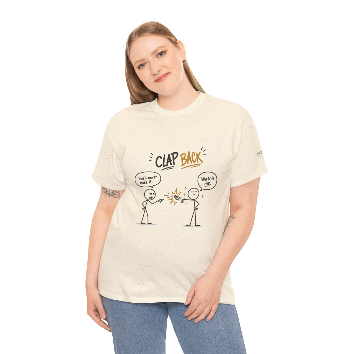 "Clap Back" Tee — Funny Stick Figure 'Clap Back' Graphic T-Shirt