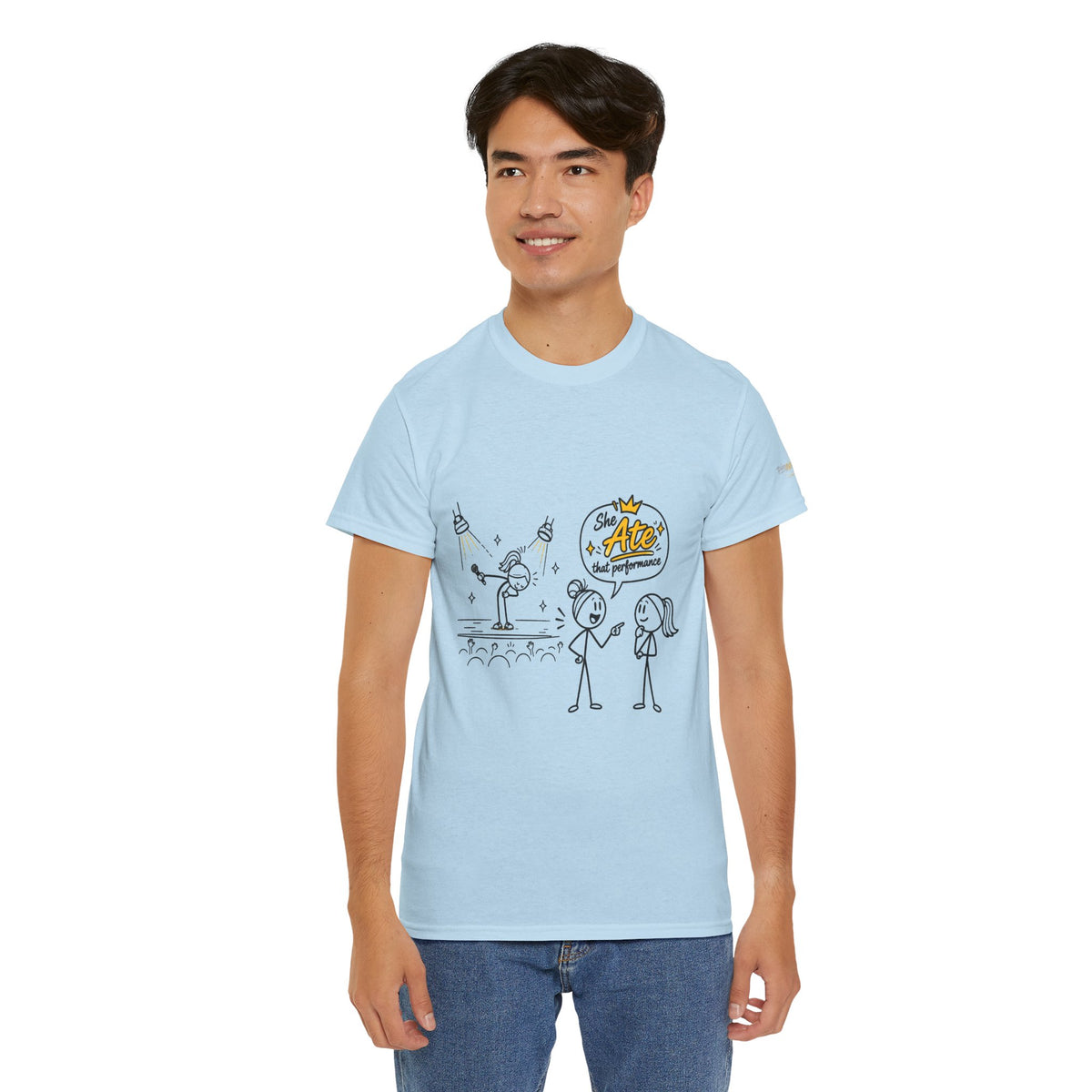 "Ate" Gen Z Slang - Stick Figure Tee