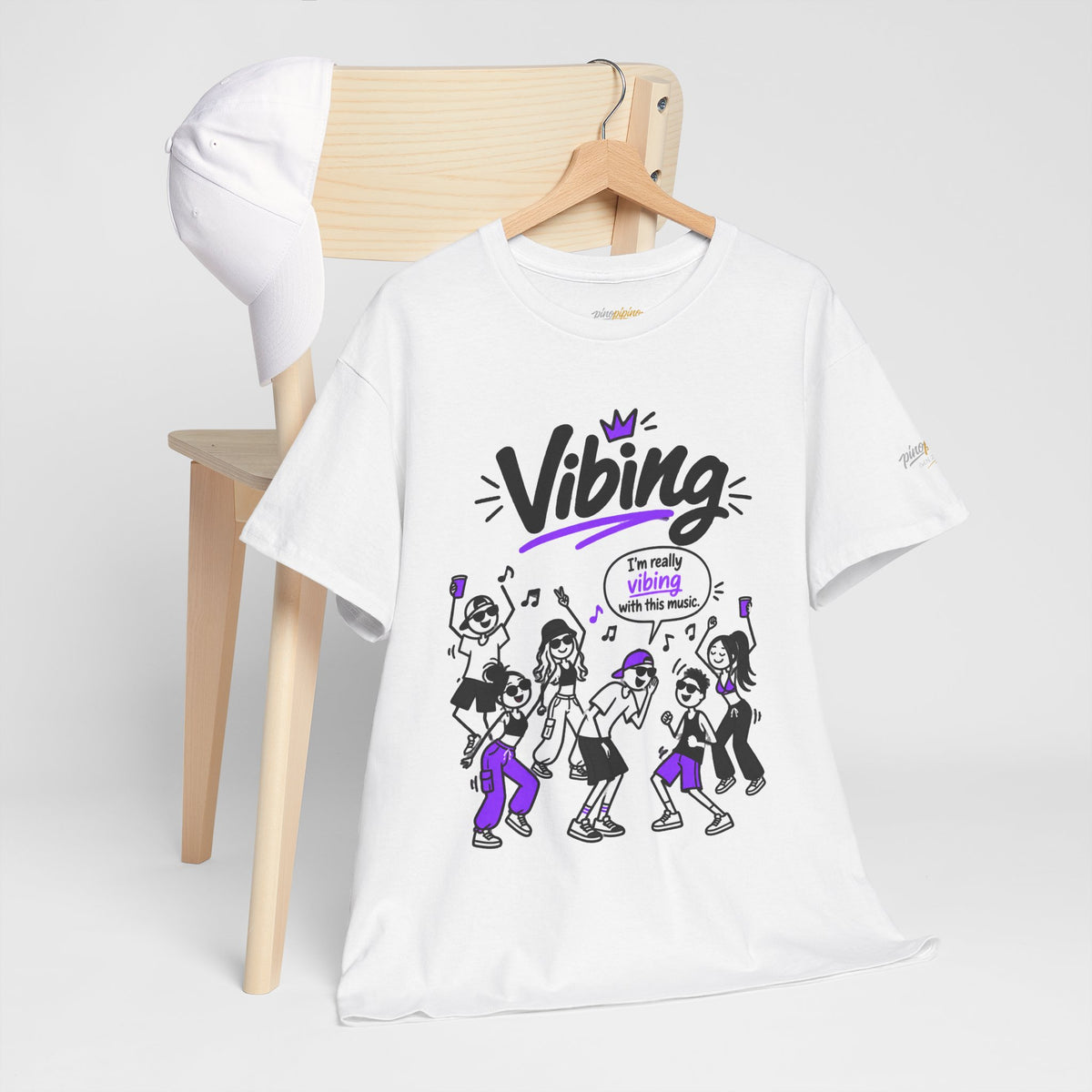 Vibing Dance Party Tee — "I'm Really Vibing" Graphic T-Shirt
