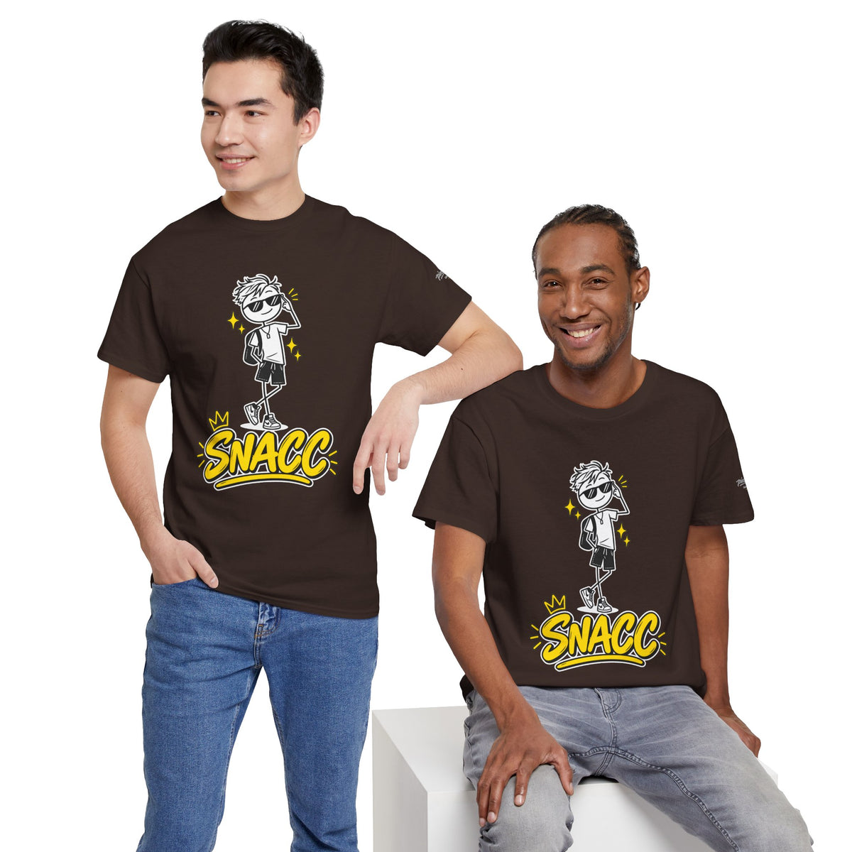“SNACC” Man Graphic Streetwear Tee
