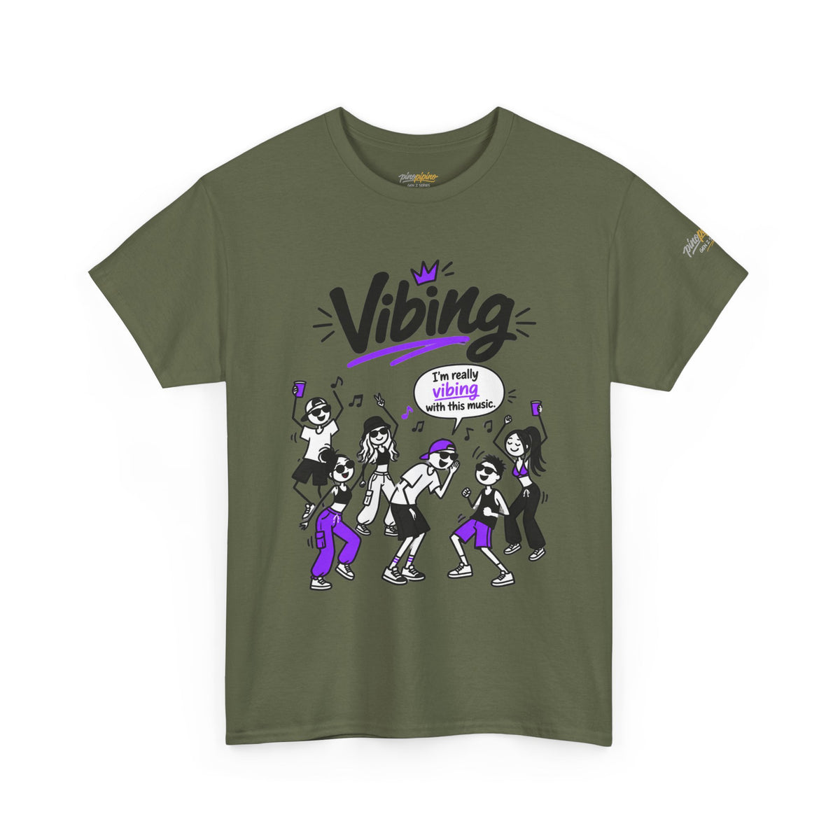 Vibing Dance Party Tee — "I'm Really Vibing" Graphic T-Shirt