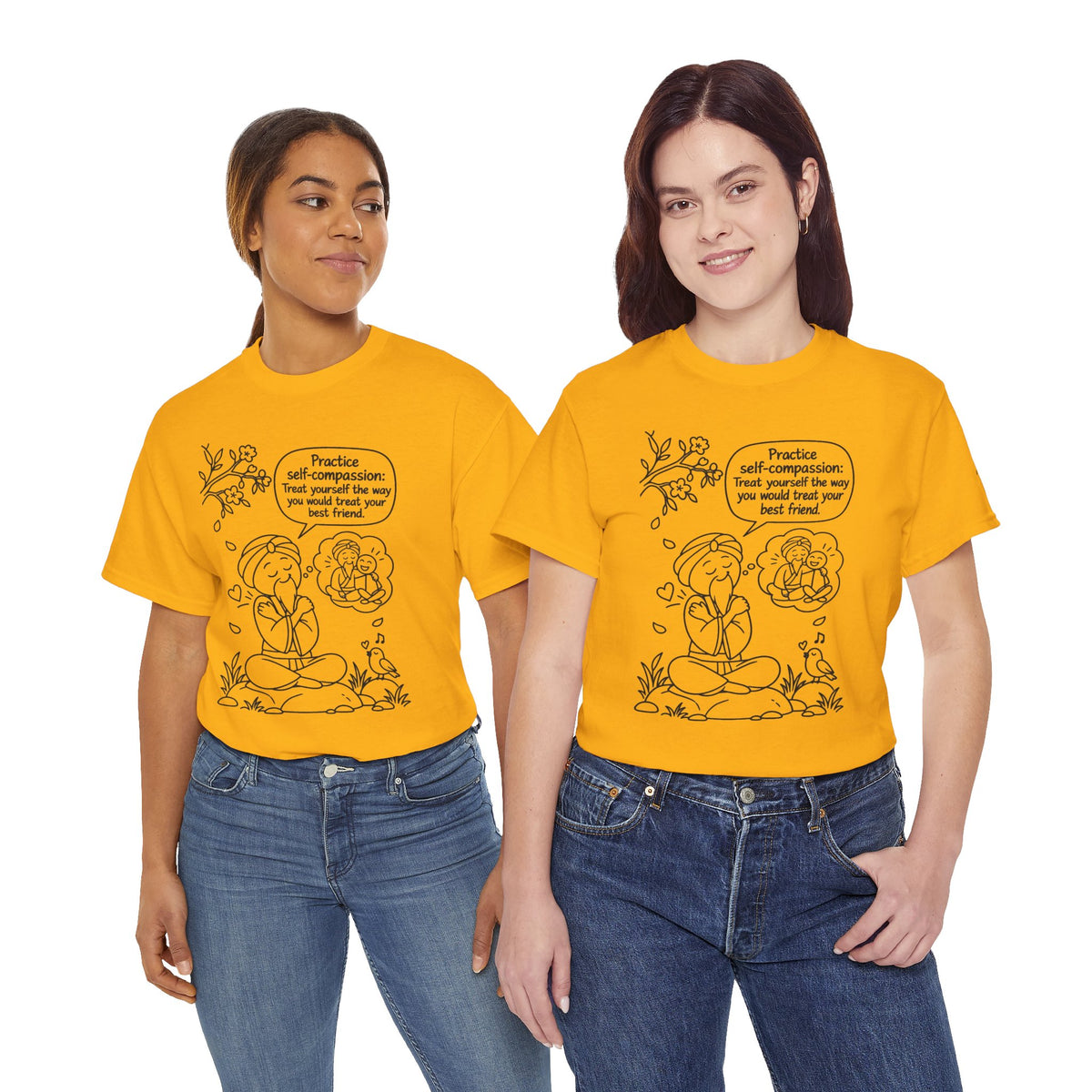 "Practice Self-Compassion" Master Lee's Wisdom Meditation T-Shirt