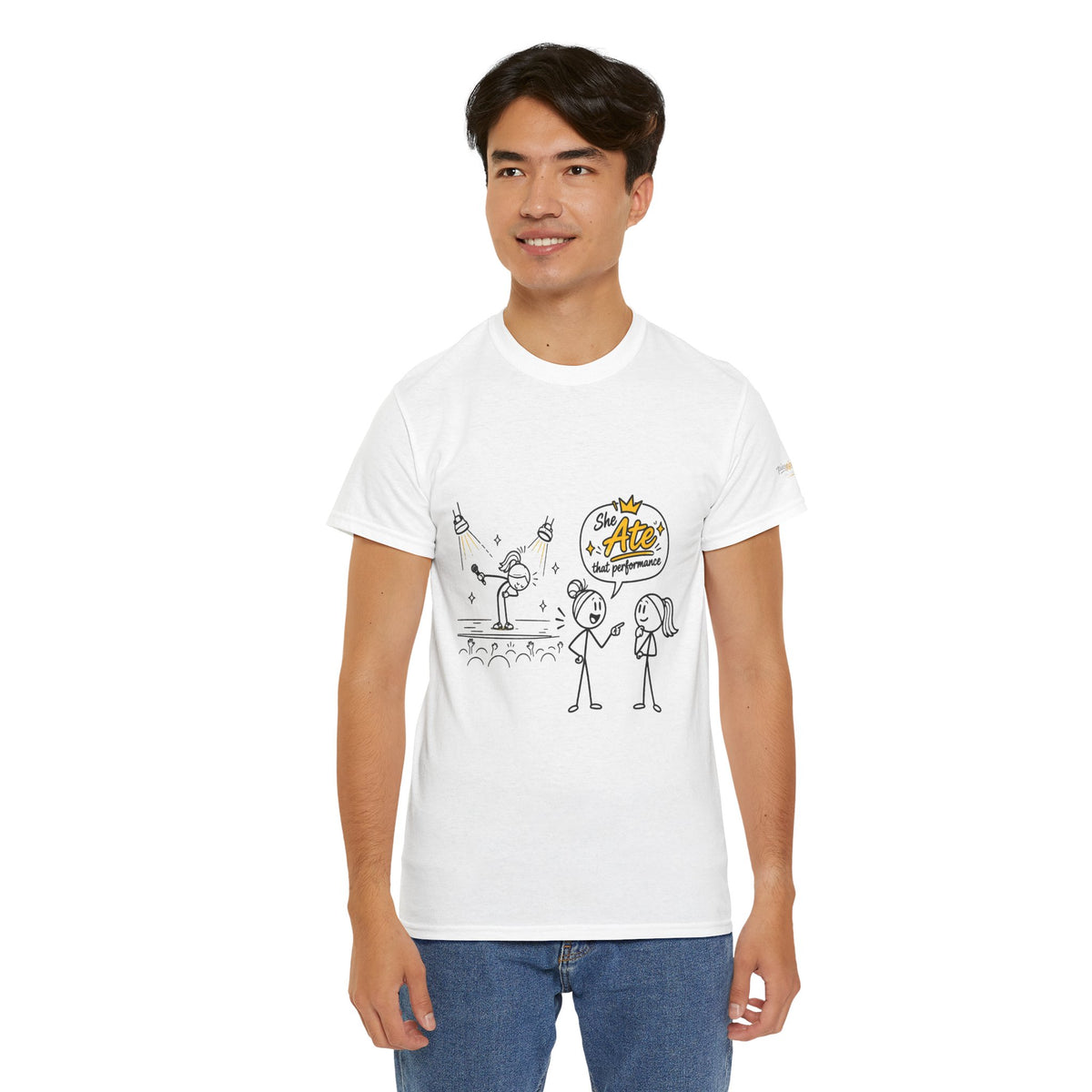 "Ate" Gen Z Slang - Stick Figure Tee