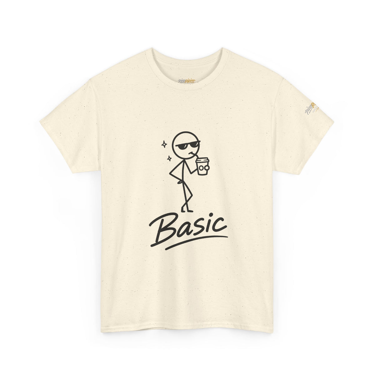 "Basic" Stick Figure Coffee Tee
