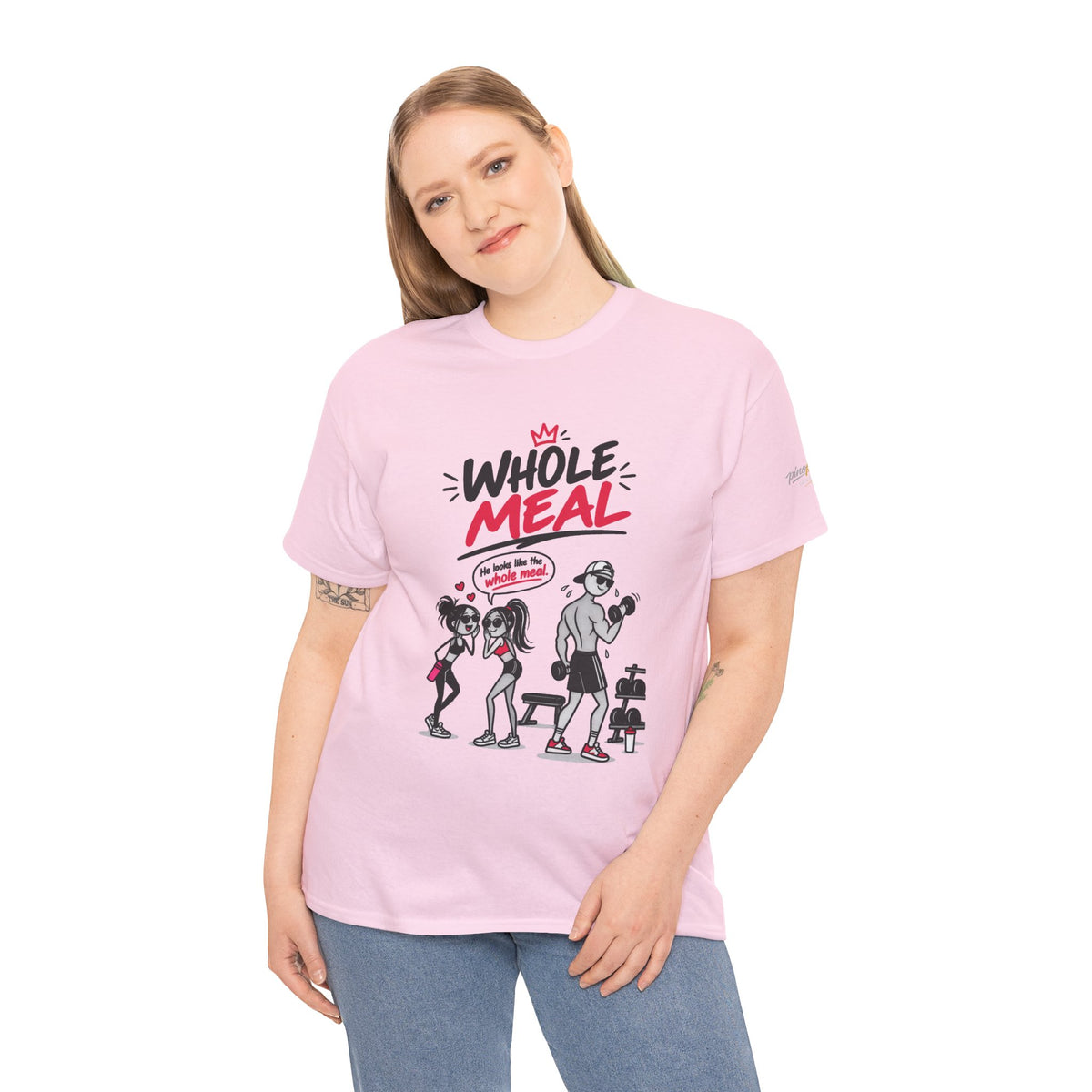 Fitness Tee — "Whole Meal" Gym Motivation Shirt
