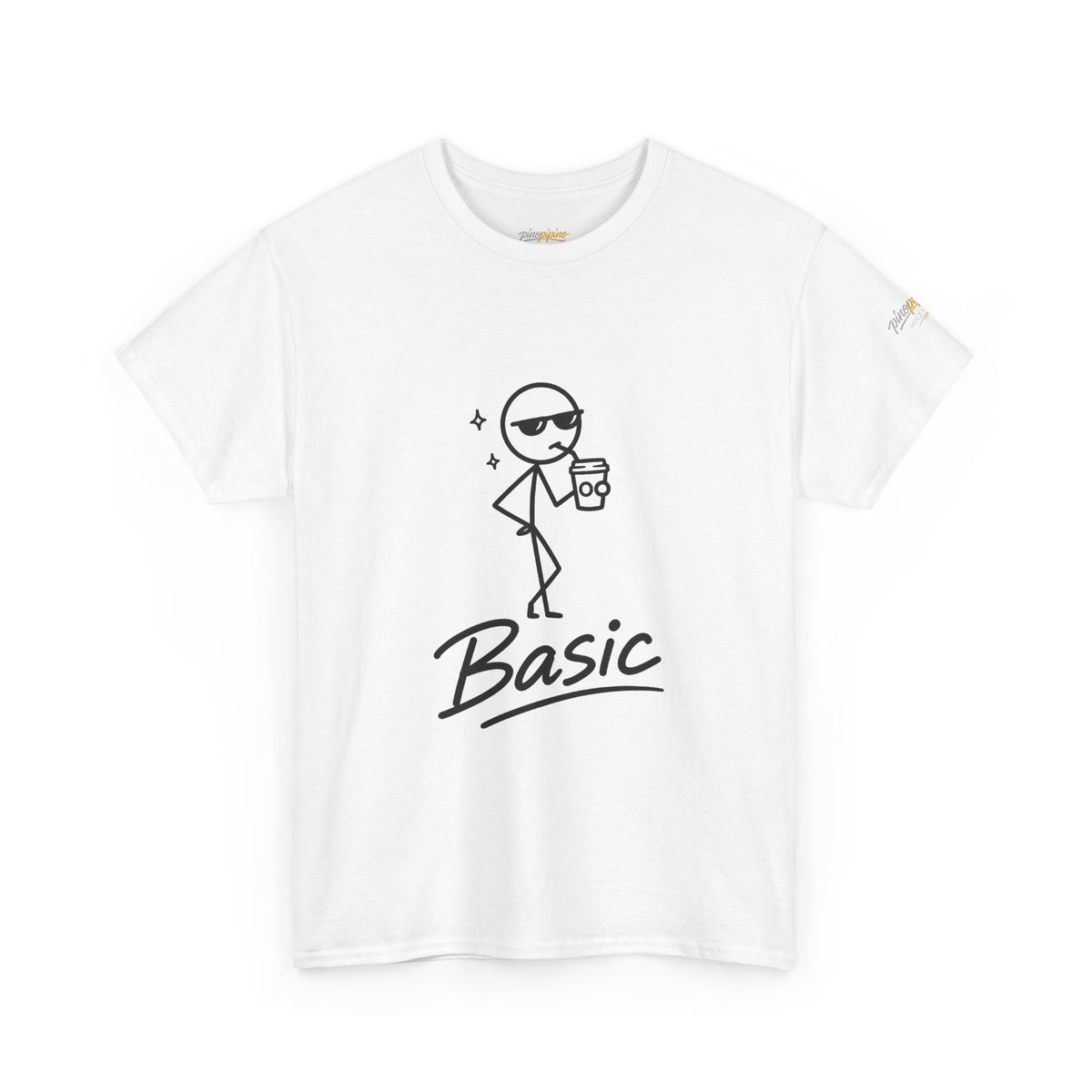 "Basic" Stick Figure Coffee Tee