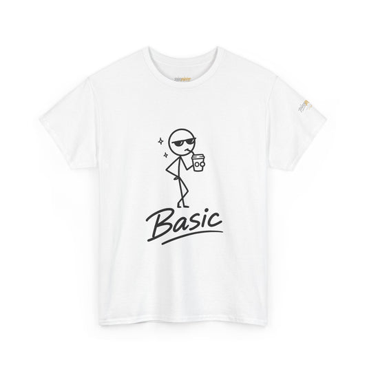 "Basic" Stick Figure Coffee Tee