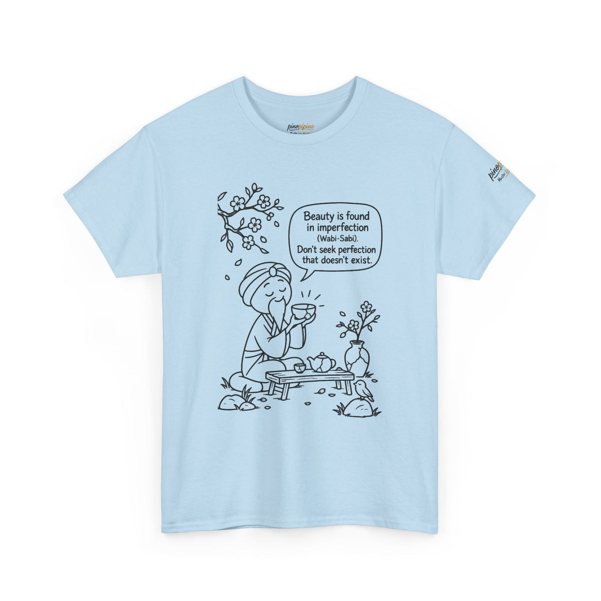 "Beauty is Found in Imperfection" Mindful Graphic Cotton Tee