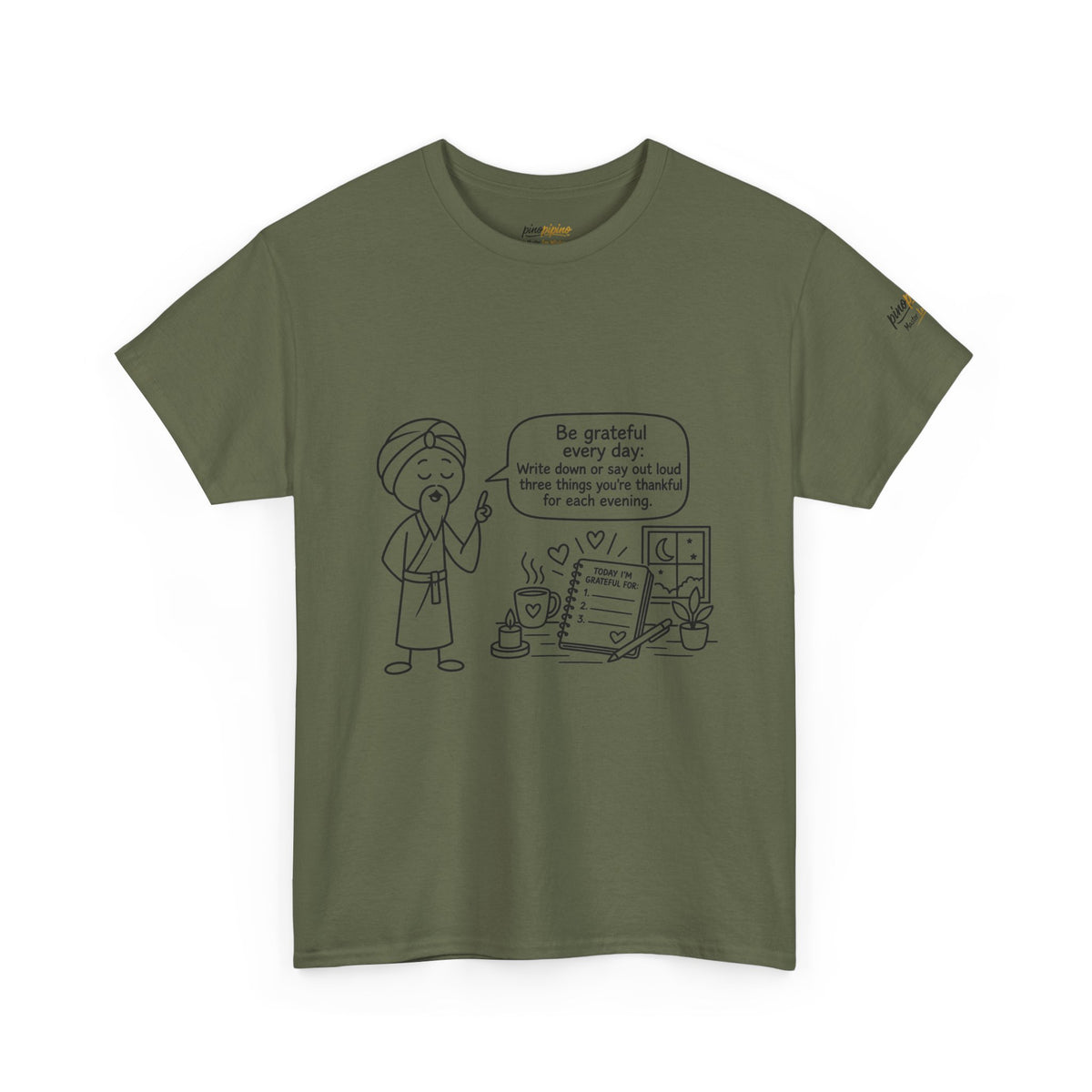Gratitude Master Lee's Wisdom Tee — "Be grateful every day" Graphic T-Shirt