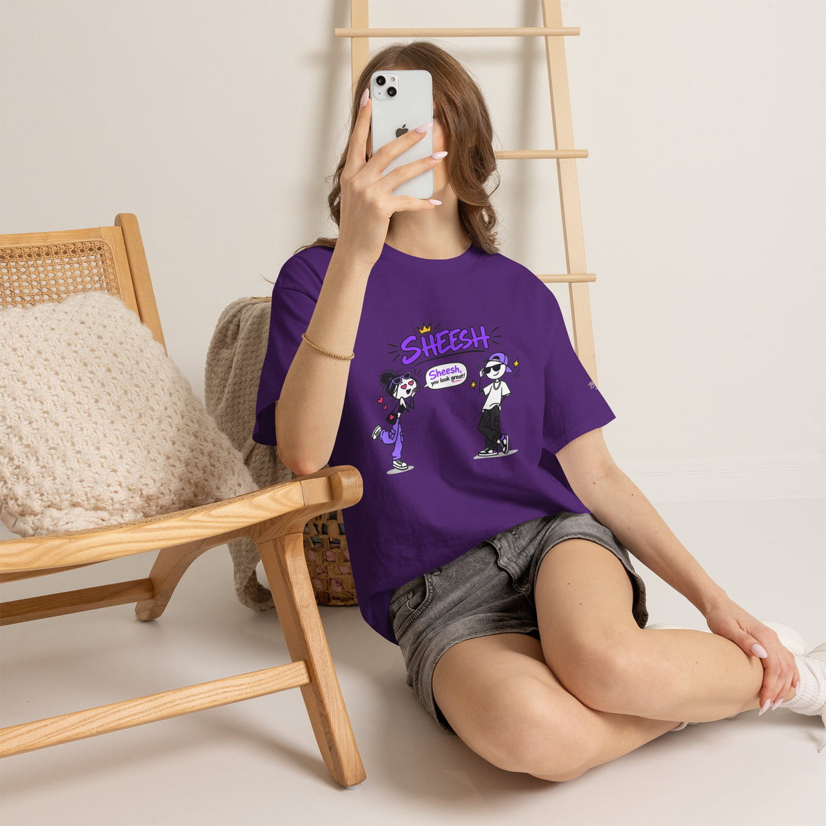"Sheesh" Cartoon Tee — Funny Retro Graphic T-Shirt