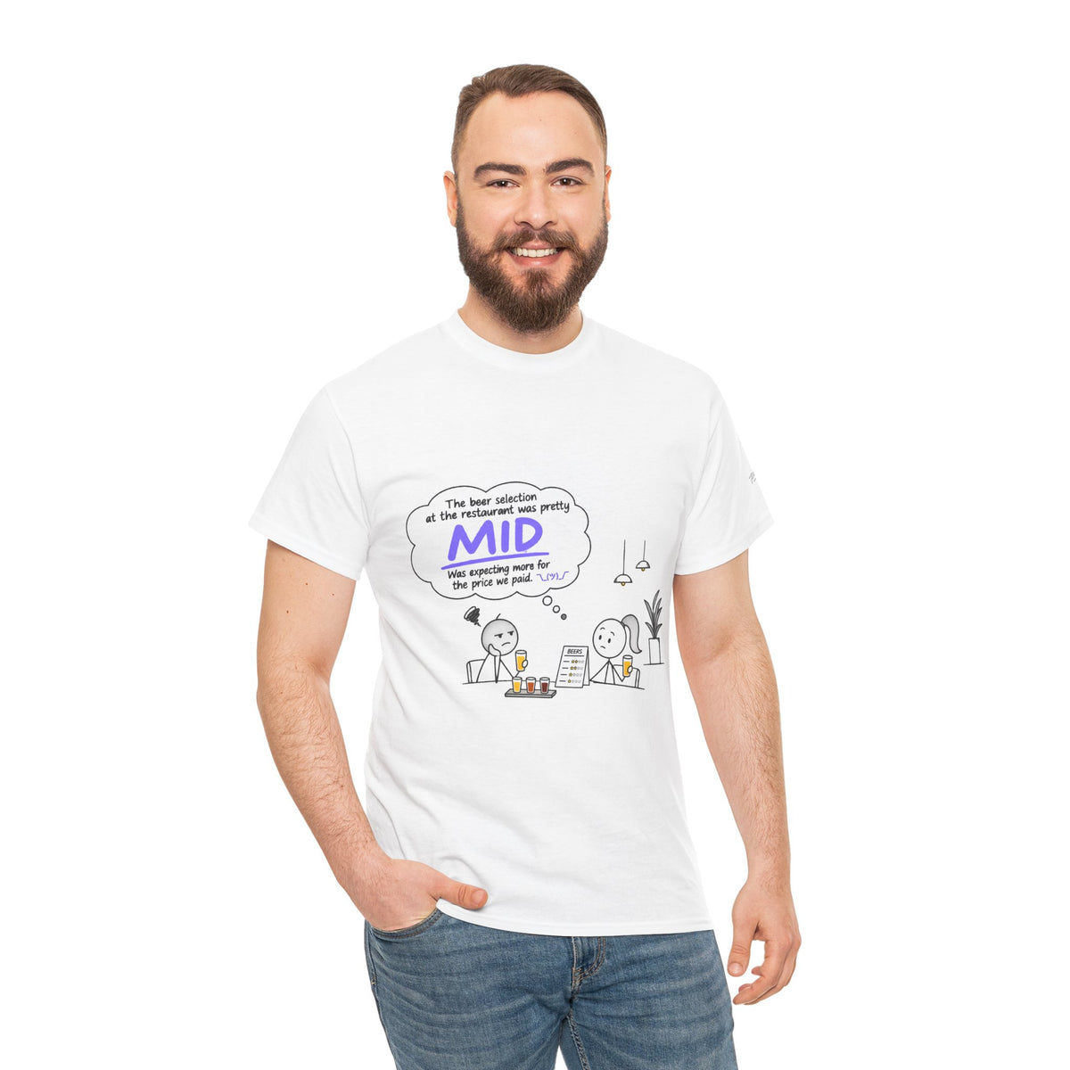 "Mid" GenZ Slang Humor T‑Shirt