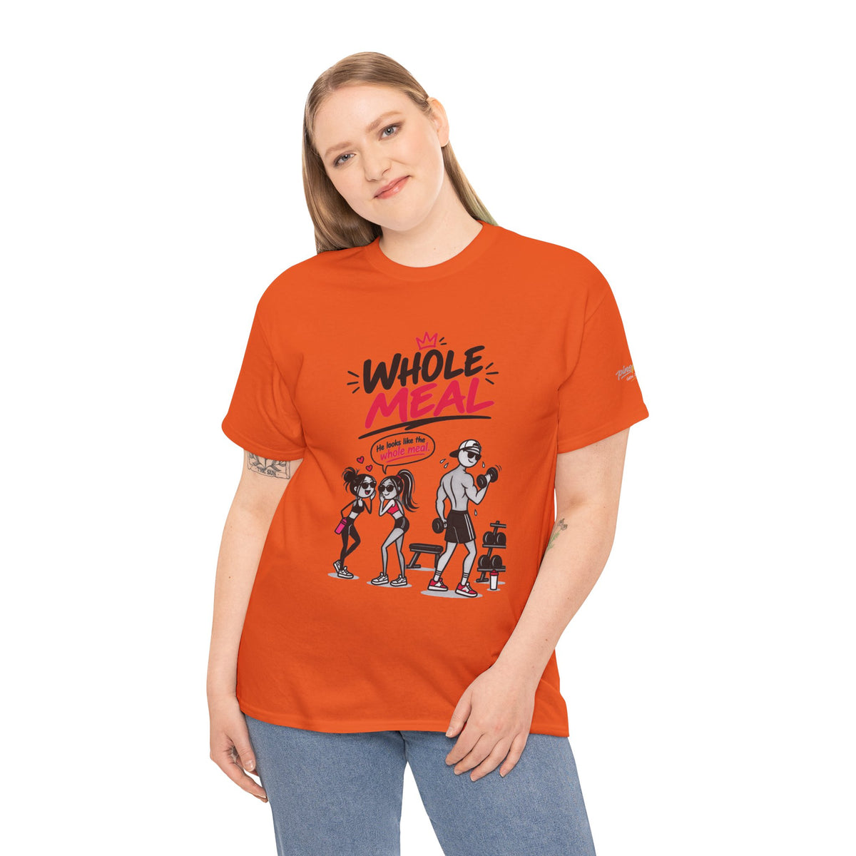 Fitness Tee — "Whole Meal" Gym Motivation Shirt