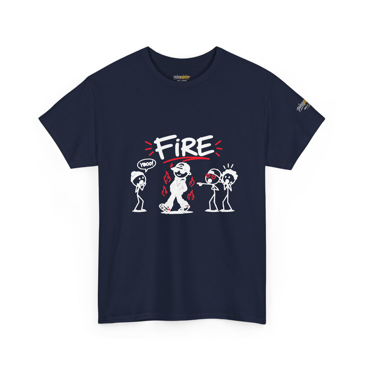 "Fire" Gen Z Cartoon Tee