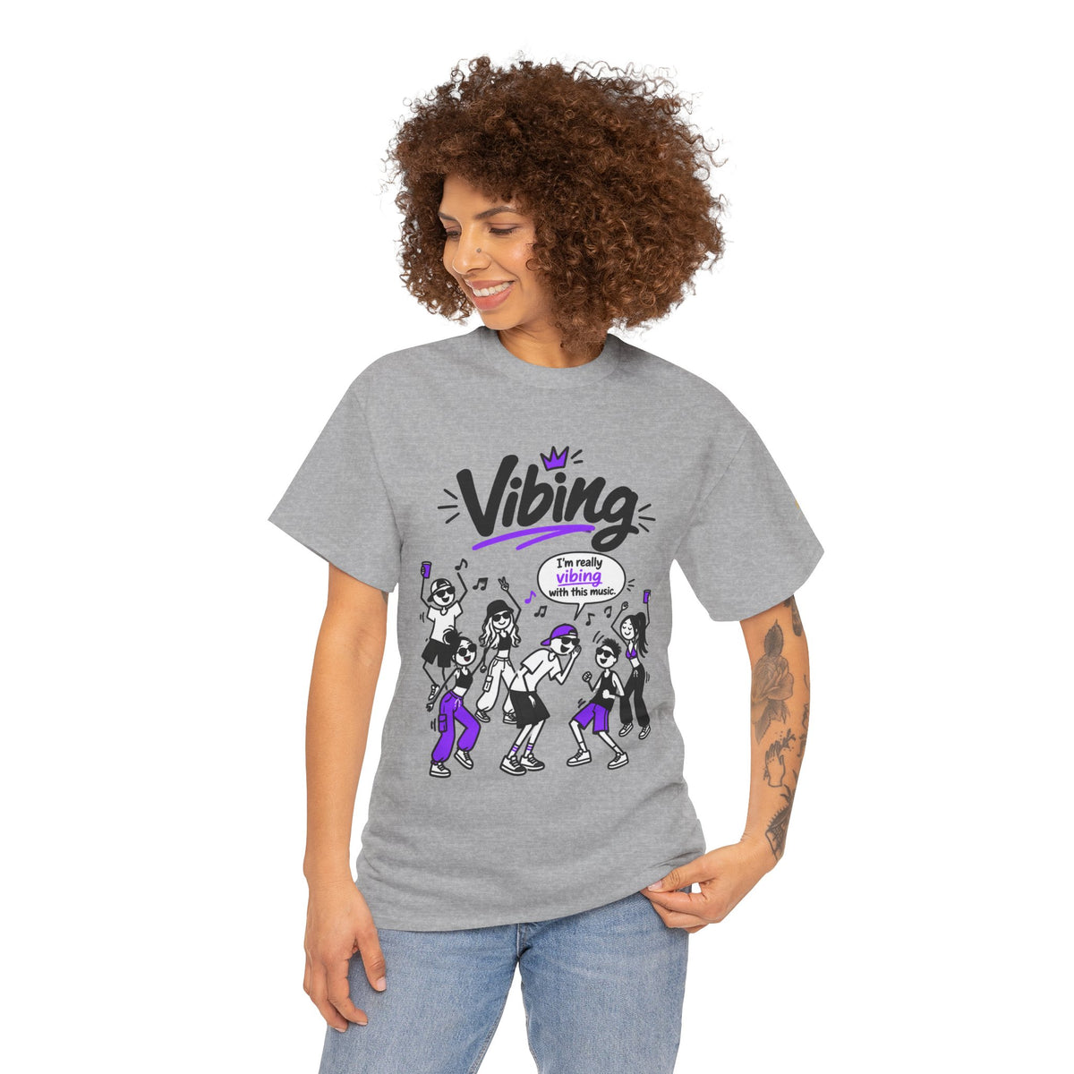 Vibing Dance Party Tee — "I'm Really Vibing" Graphic T-Shirt